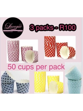 TAKE 3 PACKS CUPCAKE HOLDERS(50s)