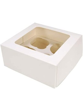 4 CUPCAKE BOXES INCL INSERTS(10 PACK)
